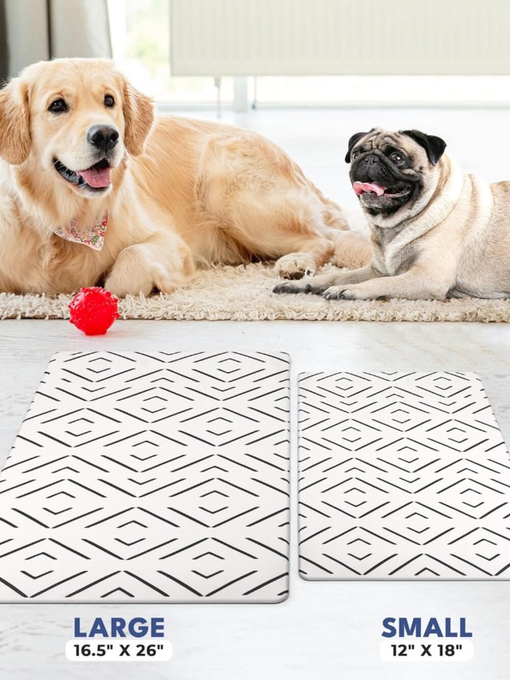 Dog Mat for Food and Water, Cat Feeding Mat | Waterproof Dog Bowl Mat | Non-Slip - Picture 6 of 7